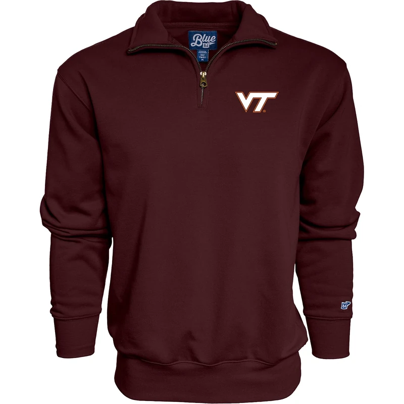 Blue 84 Men's Quarter Zip Sweatshirt Icon - Image 1