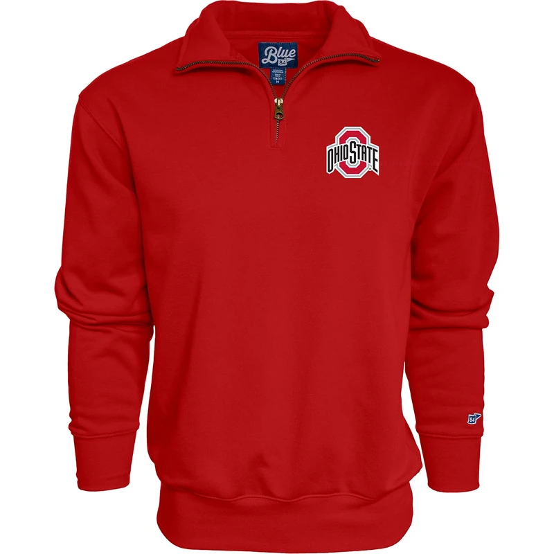 Blue 84 Men's Quarter Zip Sweatshirt Icon, Team Color, M