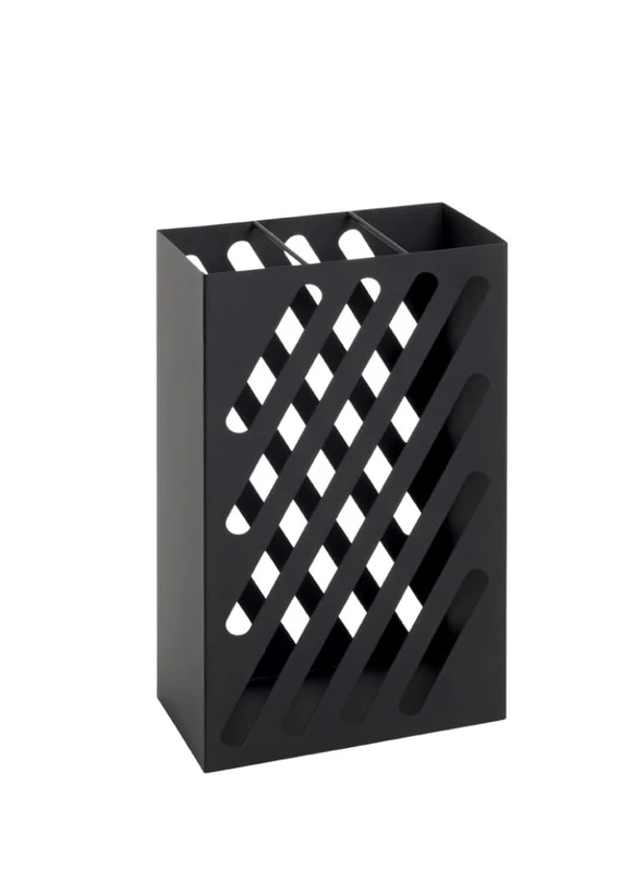 HAKU Möbel Umbrella Stand Black, Metal - Size: W 30 cm X H 48 cm X D 16 cm, Style: Modern