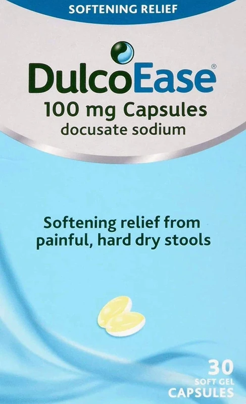 DulcoEase 30 /60 Stool Softener Soft Gel Capsules for Constipation (60)