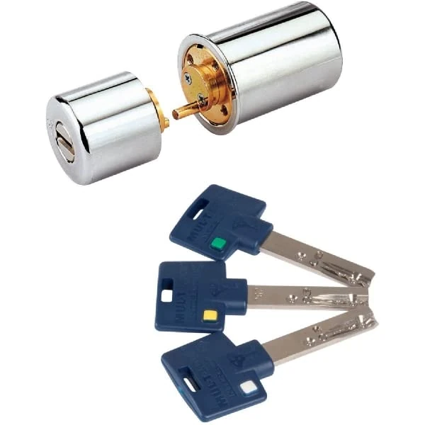 MUL-T-LOCK - Cylinder Cazis MTL600 262S+ NM MULTLOCK 3 Keys PVC Blue-CZM6PXXXXXX3PBLVA