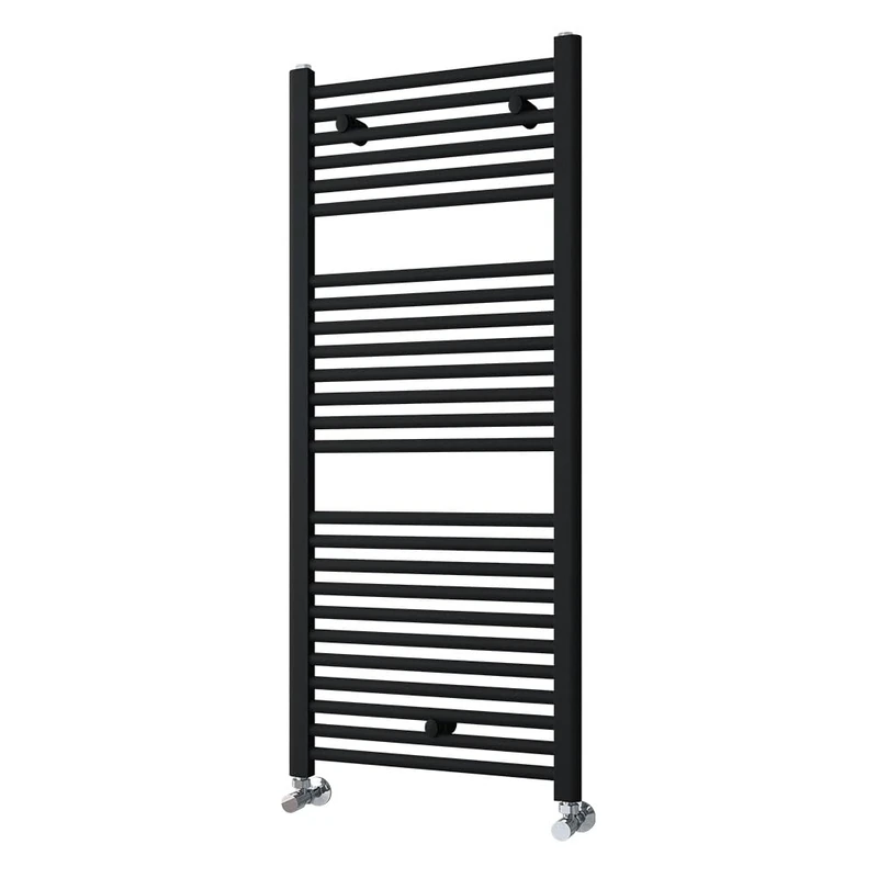 Kibath L420603 Wraps G Towel Rail Radiator to Integrate into hot Water Circuit, Steel Tubes Lacquered Finish 1200x500. Suitable for Standard Heating Network, Black/White