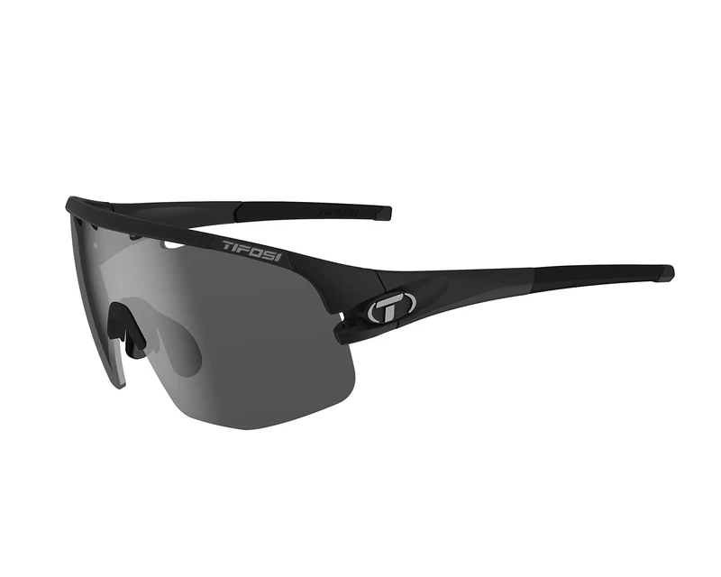 Tifosi Sledge Lite Interchangeable Lens Sunglasses: Lightweight, versatile, ideal for various conditions, Matte Black