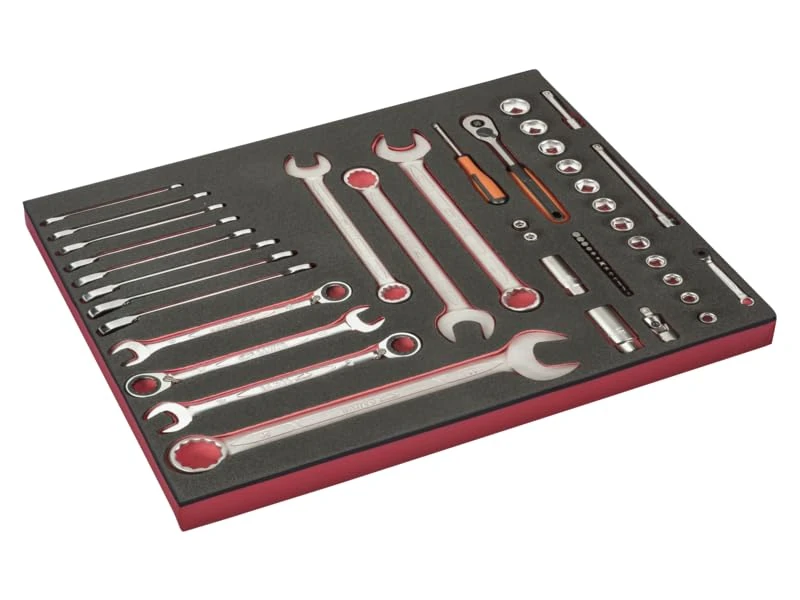 Bahco Foam Tool Tray with Sockets and Others – 50 Piece Kit