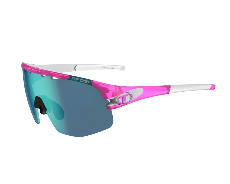 Tifosi Sledge Lite Interchangeable Lens Sunglasses: Lightweight, versatile with interchangeable lenses, Crystal Pink