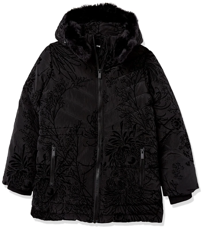 Desigual Girl's Chaq_moselle Jacket, Black, 05-06 UK