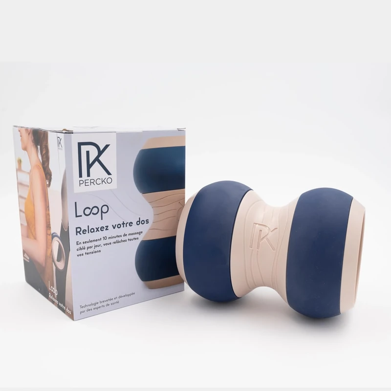 PERCKO Ultimate Loop Relaxation and Massage Accessory for Stress Relief, Muscle Recovery, and Enhanced Comfort - Perfect for Home, Office, or Travel Use, Black,
