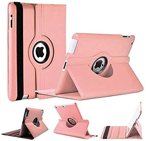 World biz Rotating Case for iPad Mini 5 Mini 4, iPad Mini5 (2019) iPad Mini4 (2015) 360 Degree Rotation Stand Shockproof Protective Cover With Auto Sleep Wake Function (Rose Gold)