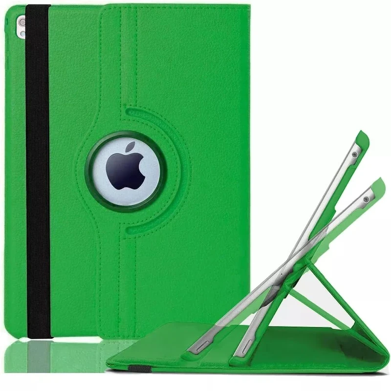 World Biz 360 Rotation Case for iPad Pro 12.9" (2015-2017) (1st / 2nd Generation) Shockproof PU Leather Book Style Flip Folio 360° Rotating Protection Cover With Folding Stand Function (Green)