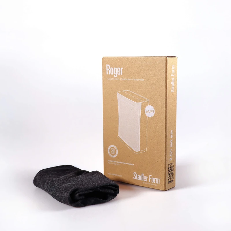 Stadler Form Textile pre-filter dark grey for Roger and Roger big, protects the dual filter, washable at 30 °C on a gentle cycle