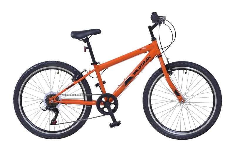 Wildtrak - 24 Inch Bike for Children 8-10 Years Old, Adjustable brakes - Organge, Orange