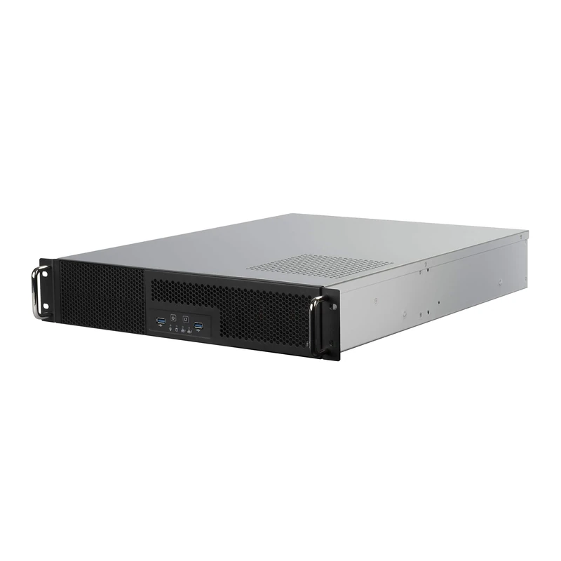 SilverStone Technology RM23-502, 2U dual 5.25" drive bay ATX rackmount industrial storage server chassis with USB 3.1 Gen1 interface, SST-RM23-502