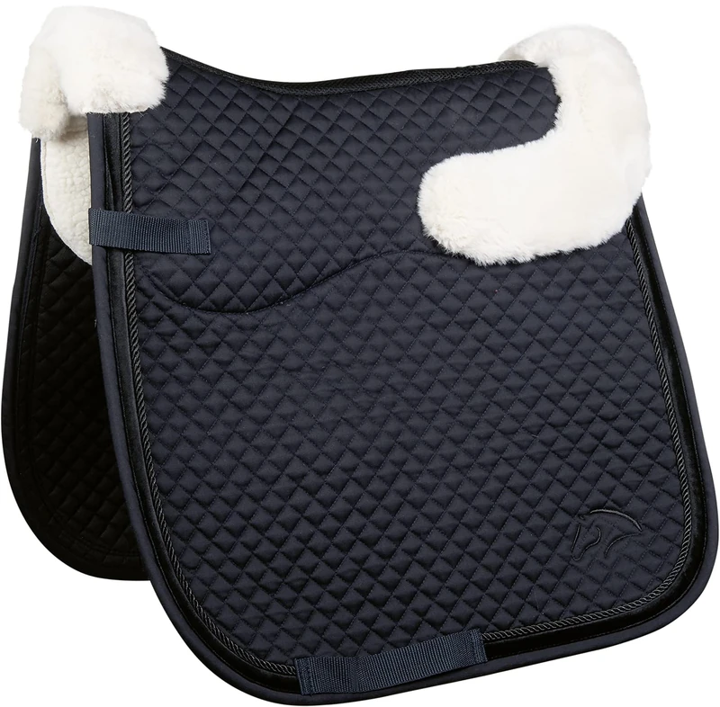 HKM Stockholm 12167 Saddle Pad Teddy Fur 3D Mesh Black Pony VS
