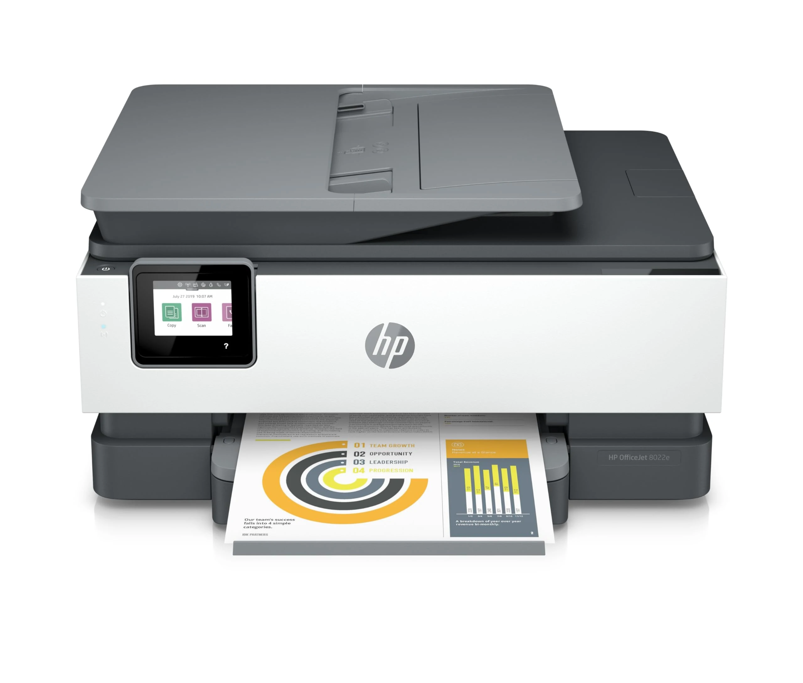 HP OfficeJet 8022e All in One colour printer with 6 months of Instant Ink with HP+, Black/White