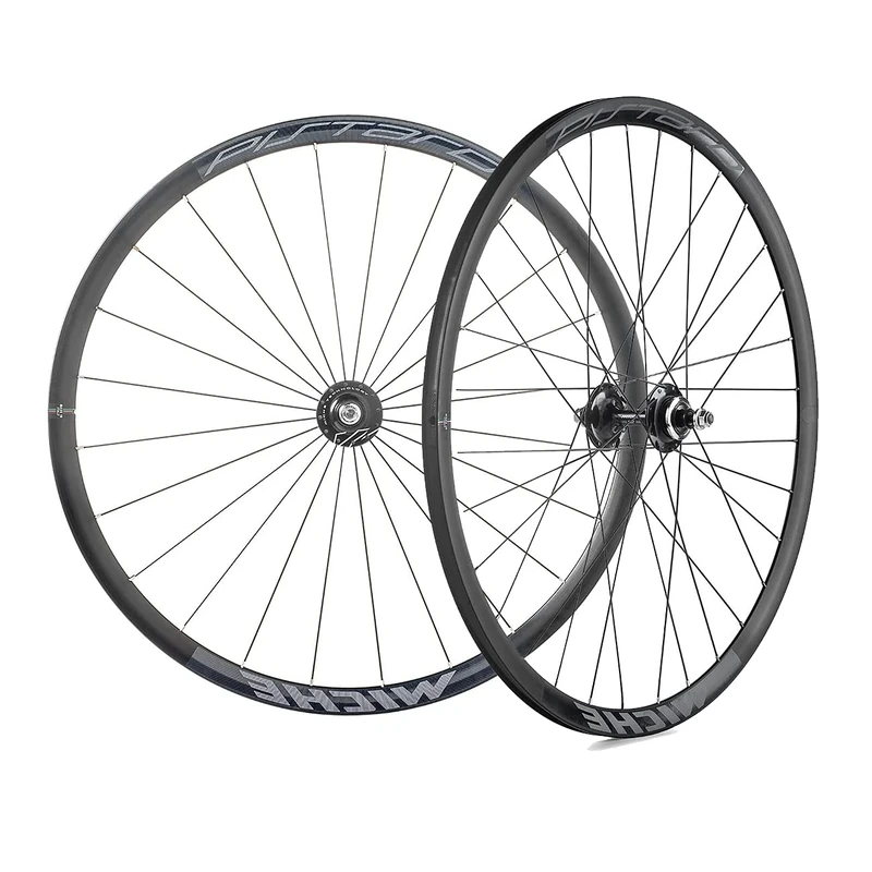 MICHE Pistard Track Tubular Wheelset, 700c, Black, Tubular