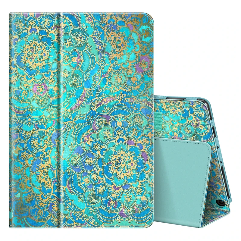 FINTIE Folio Case for All-New Amazon Fire HD 10 and 10 Plus Tablet (13th/11th Generation, 2023/2021 Release) 10.1" - Slim Fit Standing Cover with Auto Sleep/Wake, Shades of Blue