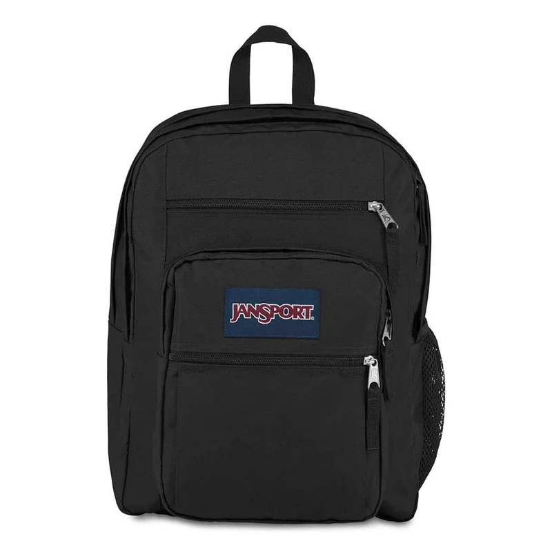 JANSPORT BIG STUDENT Large Backpack, 15 inch laptop compartment, Black (Black)