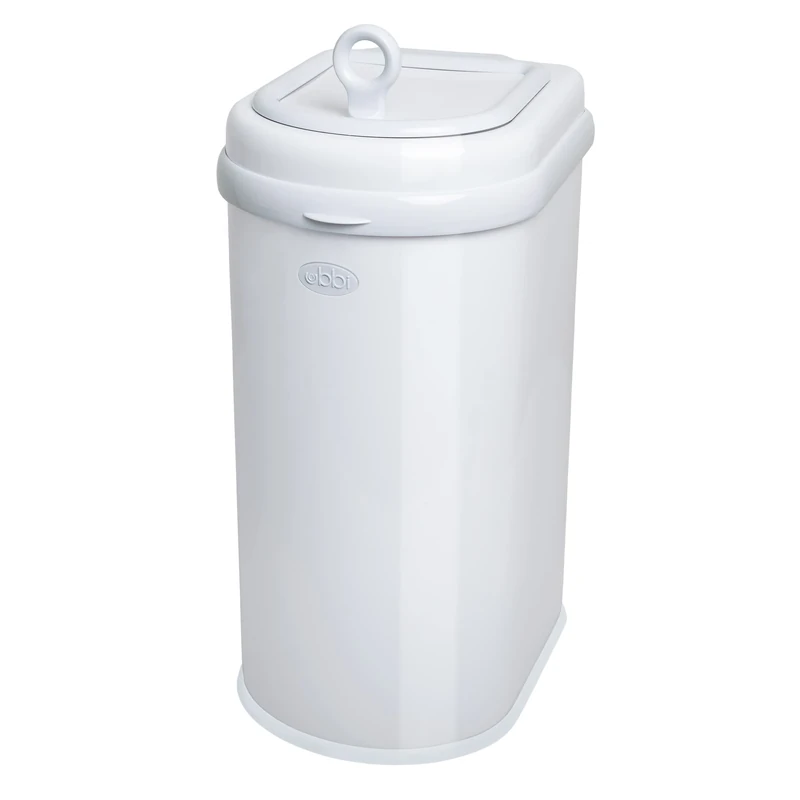 Ubbi Pet Waste Pail, Cat Litter Disposal System, Odor Locking, White