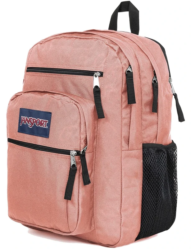 JANSPORT BIG STUDENT Large Backpack, 15 inch laptop compartment, Misty Rose (Pink)