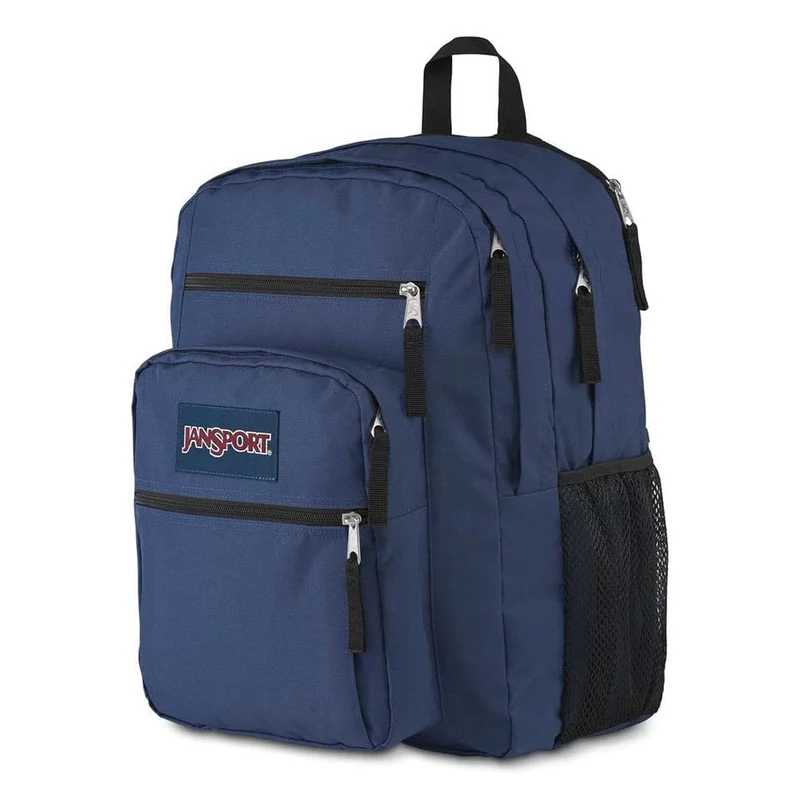 JANSPORT BIG STUDENT Large Backpack, 15 inch laptop compartment, Navy (Blue)