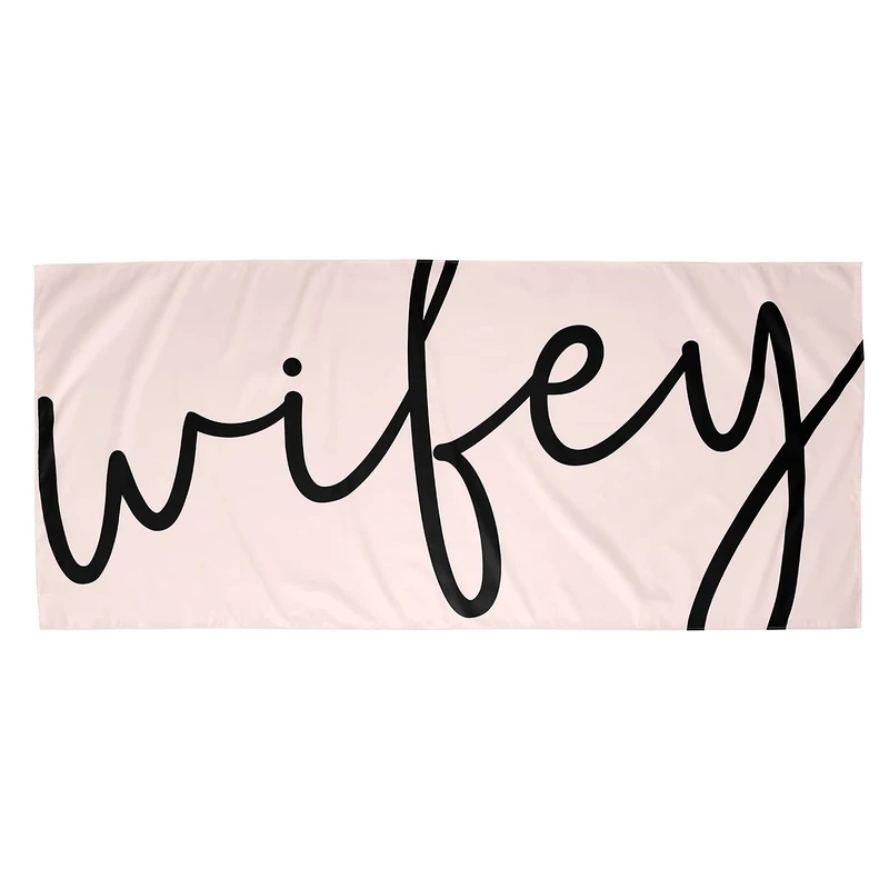 Santa Barbara Design Studio Lili + Delilah Quick Dry Oversized Beach Towel, 78 x 35-Inch, Wifey