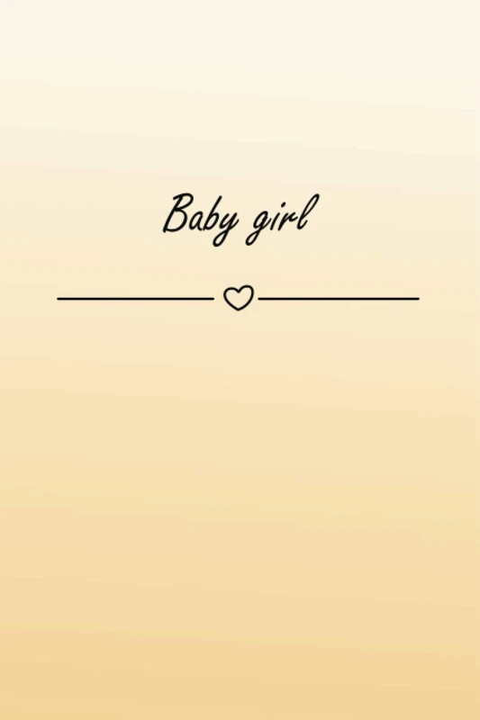 Baby girl: Journal. Notebook. Dotted Grid Notebook/ Journal.100 pages. 6" x 9" (15.24 cm x 22.86 cm).Perfect gift for your friends.