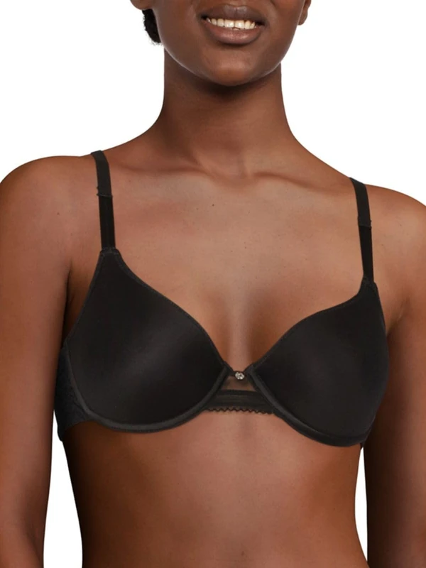 Chantelle Women's C Jolie Memory Foam T-Shirt Bra, Black, 36E