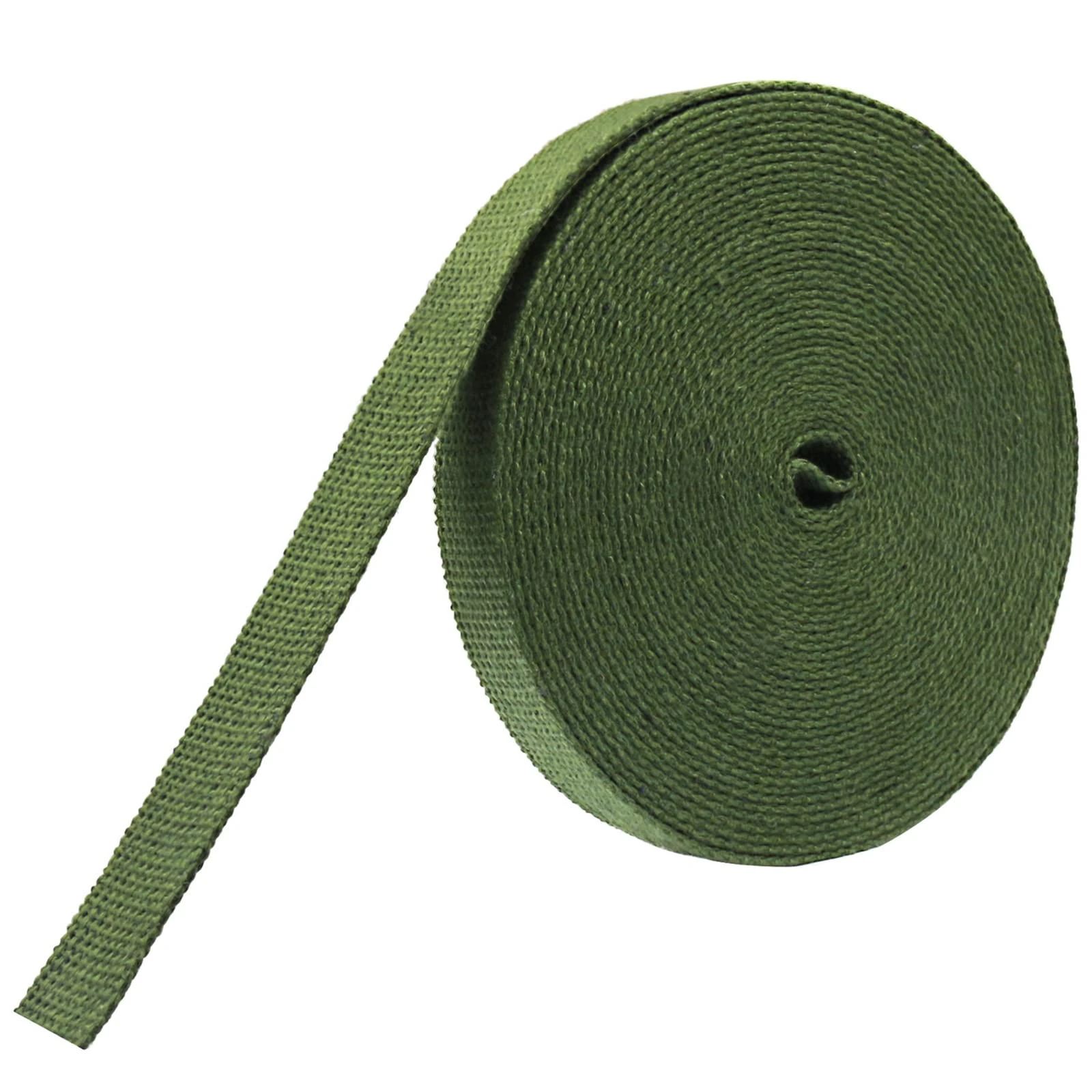 kuou 20mm Garden Tree Ties Straps, 32.8 FT/10 M Green Heavy Duty Nylon Strap Plant Ties for Large Plant, Grafting and Straightening, Luggage Cargo Strapping, Outdoor Hammock Rope