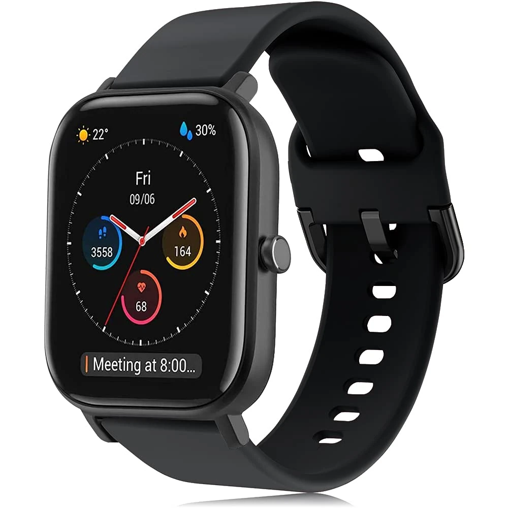 YASPARK Compatible with Amazfit GTS Strap, 20mm Silicone Watch Band Sport Strap for Amazfit GTS 2 Mini, Amazfit GTS 2, GTS 2e, GTS 3, Amazfit Bip, Amazfit Bip U, Amazfit Bip U Pro, Amazfit GTR 42mm