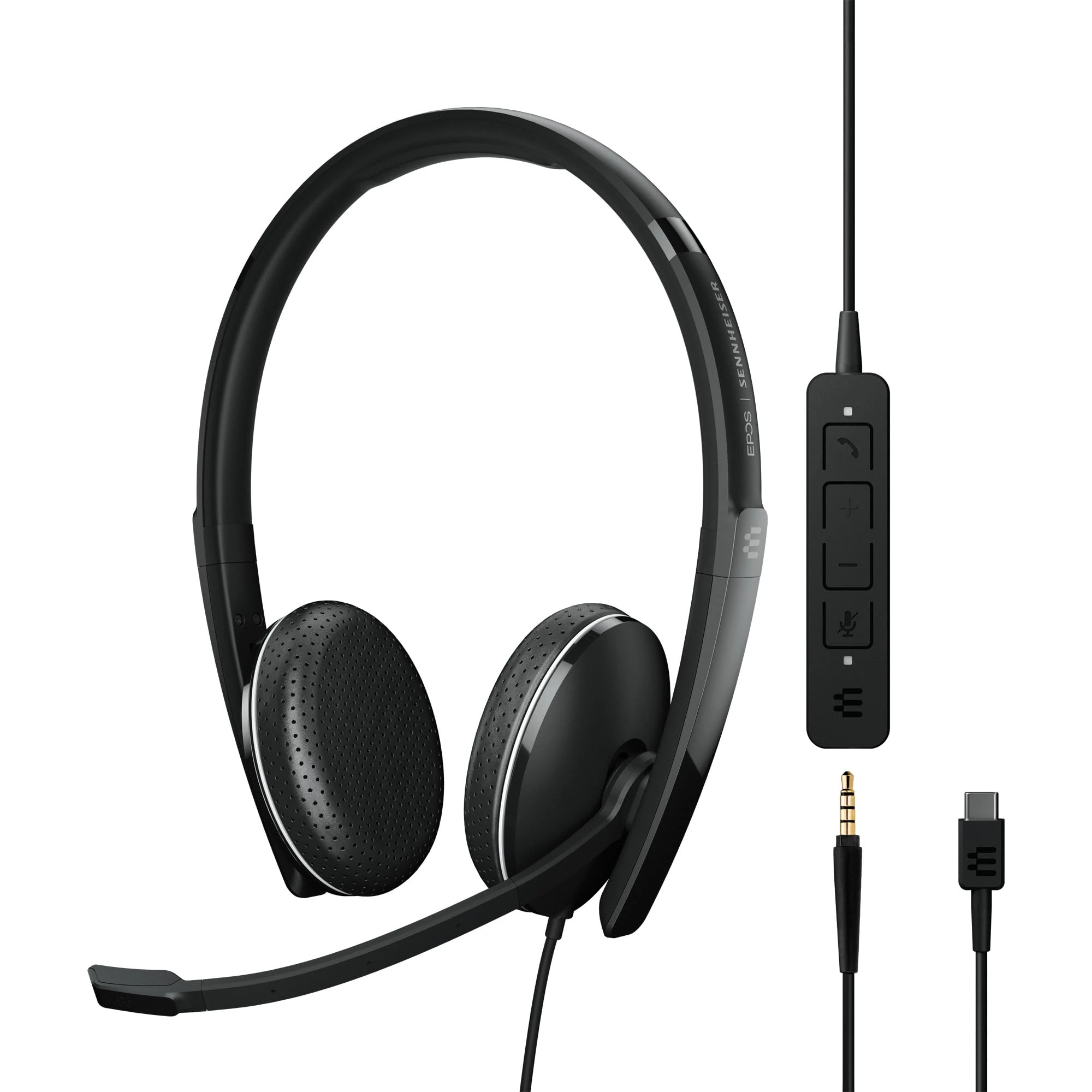 EPOS I SENNHEISER ADAPT 165 USB-C II - ADAPT 100 Series - headset - on-ear - wired - 3.5 mm jack, USB-C - black - Optimised for UC