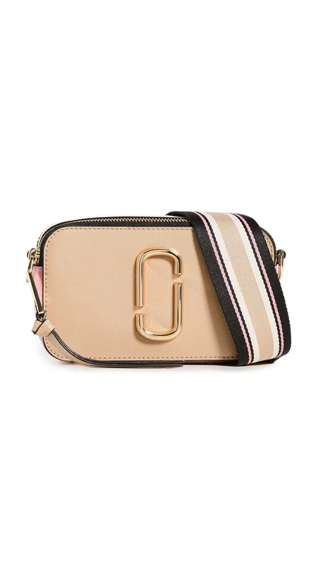 Marc Jacobs Borsa a tracolla The Snapshot beige e rosa