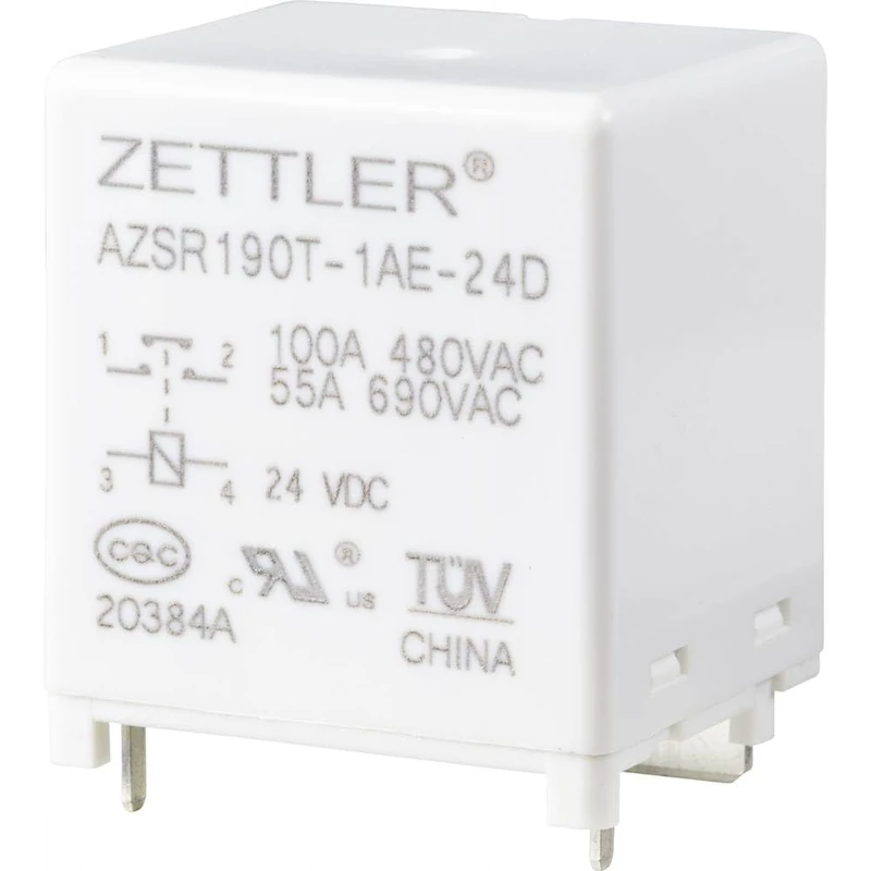 Zettler Electronics AZSR190T-1AE-24D Power Relay 24 V/DC 100 A 1 NO Contact Pack of 1
