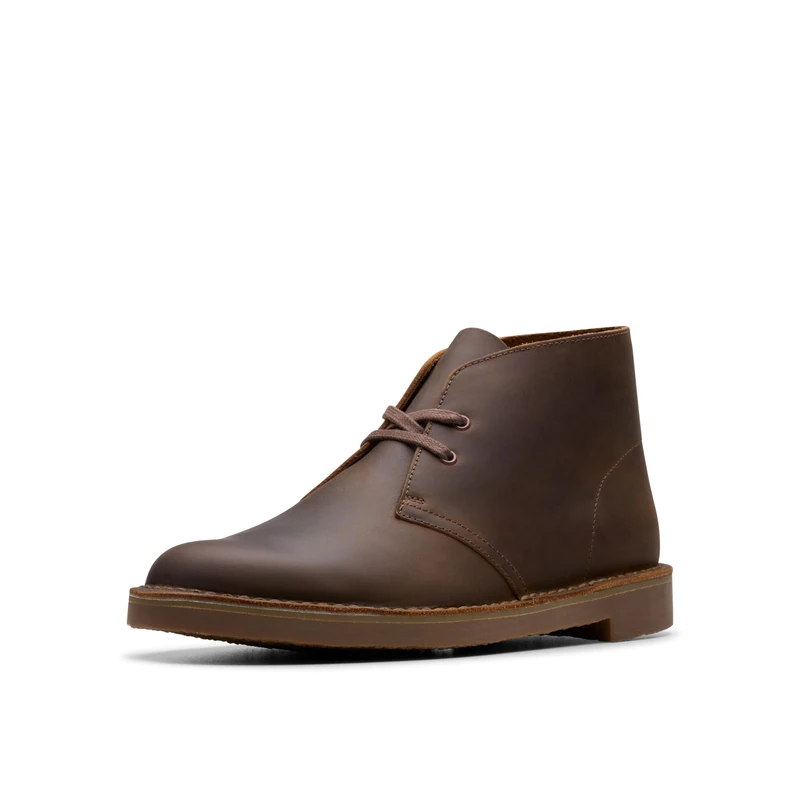 Clarks Shepton Mens Dark Brown Lea, 7.5