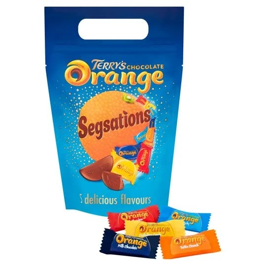 Terrys Chocolate Orange - Easter Chocolate Pouch - Chocolate Segsations, With White Chocolate, Dark Chocolate, Orange Chocolate & Milk Flavours, Individual Mini Chocolates (360G)