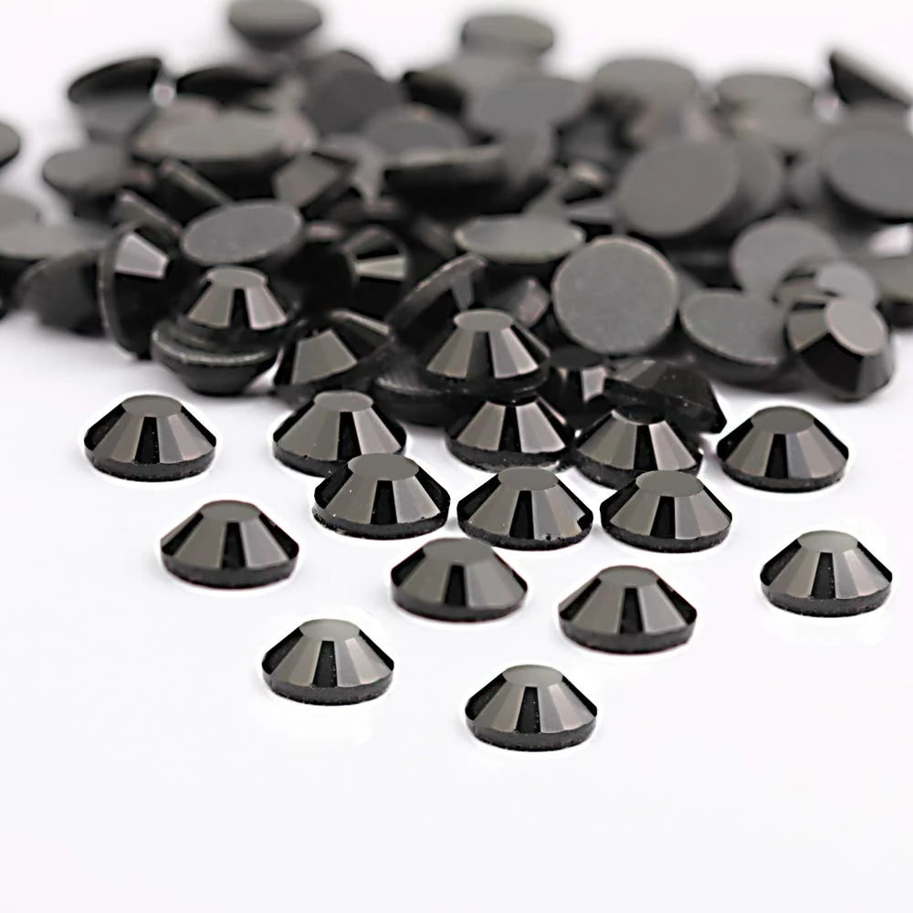 Crystal Hotfix Rhinestone,Machine Cut Stone 1440pcs/pkg (Black,SS16/4mm)