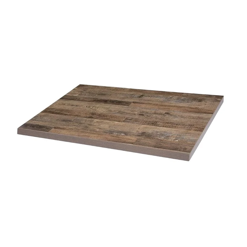 Bolero Pre-Drilled Rectangular Table Top Urban Dark 700mm