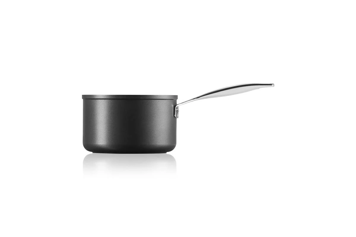 LE CREUSET Toughened Non-Stick Aluminium Saucepan 18 cm, Black, 51108180010002
