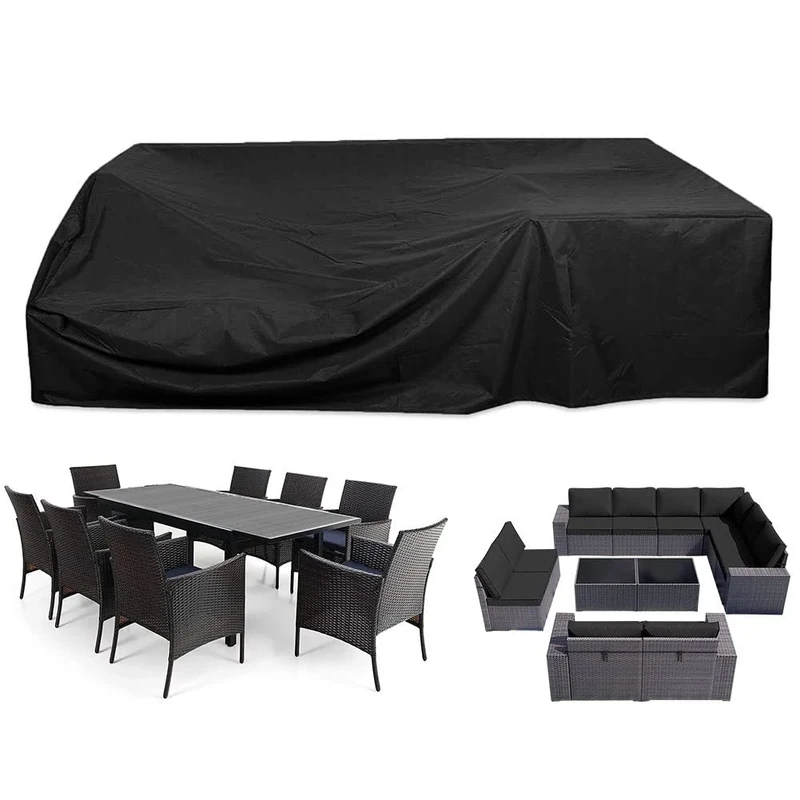 CKCLUB Patio Furniture Sectional Set Covers Large Waterproof Extralarge Outdoor Furniture Set Covers Loveseat Set Covers Waterproof Heavy Duty 128 inch L x 80 inch W x 28 inch H