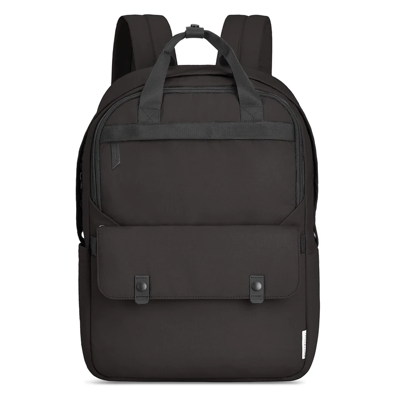 Travelon Unisex's Origin-Sustainable-Anti-Theft-Large Backpack, Black, One Size - Image 1