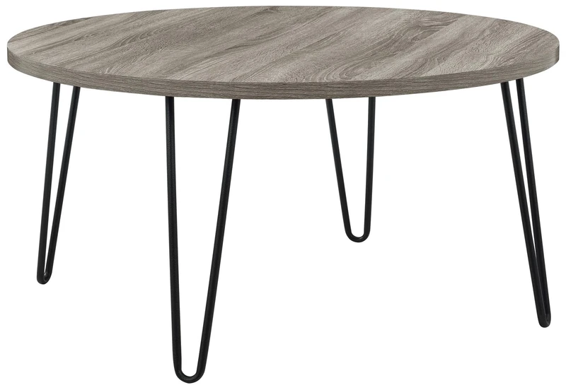 DHP Furniture Owen Coffee Table, Grey Oak Look