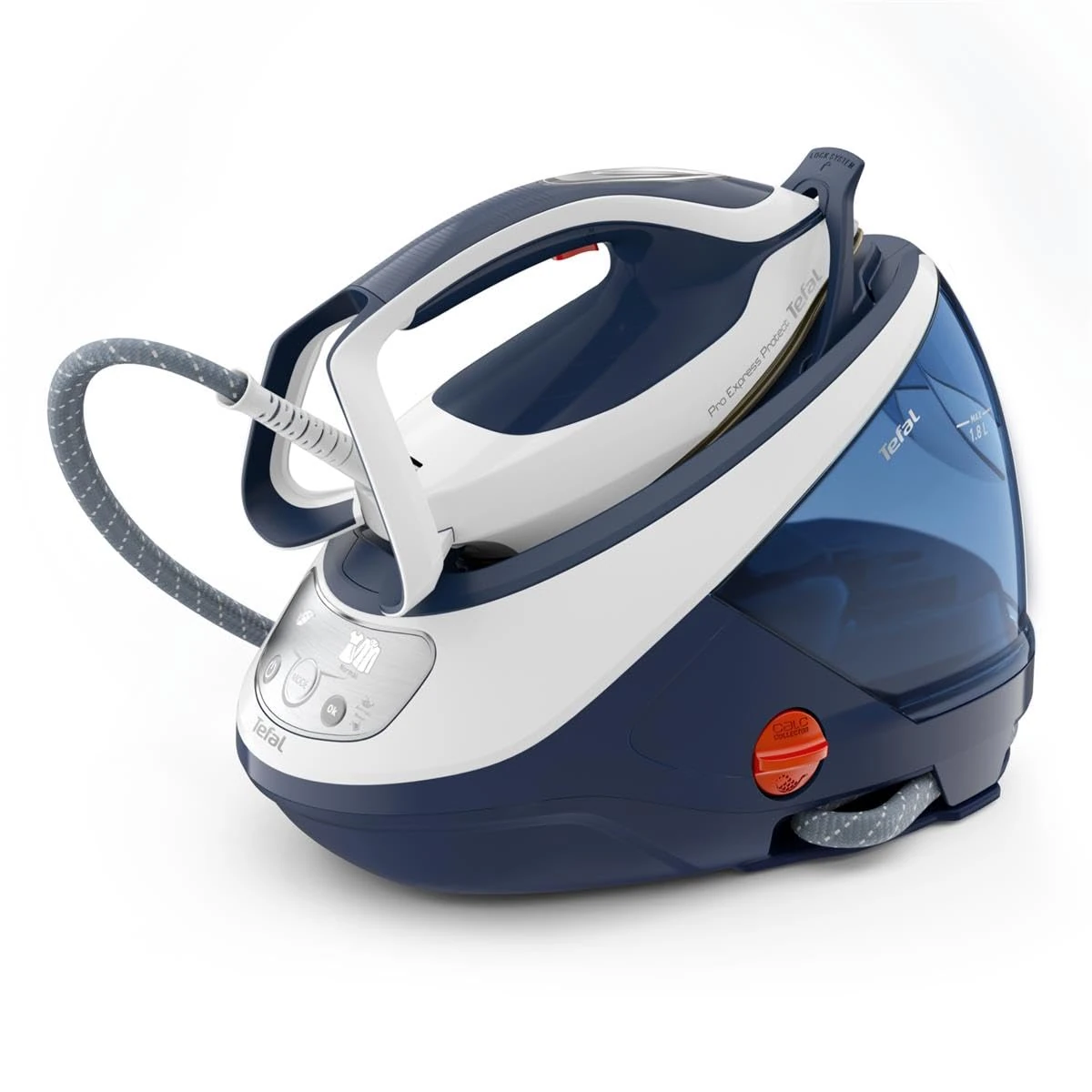 Tefal Pro Express Protect GV 9221 EO Steam Iron Station, Blue/White, GV9221E0, Bk