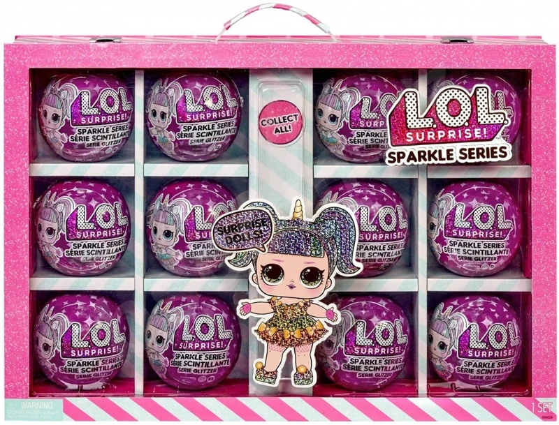 L.O.L. Surprise! 423140-INT LOL Sparkle Series Assorted Glitter 12-Pack Collection-80 Including Dolls, Outfits, Accessories, & More-Kids Toy with Water Surprise-Collectable for Girls & Boys Age 4+ - Amazon Exclusive