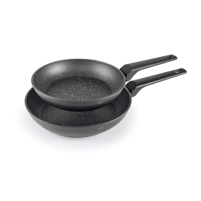 LACOR - 26400 - Set of 2 Frying Pans Forged Aluminium, Non-Stick, Suitable for All Types of cookers Including Induction, Full Induction, Ø20 and Ø24cm, Ecological and PFOA-Free.