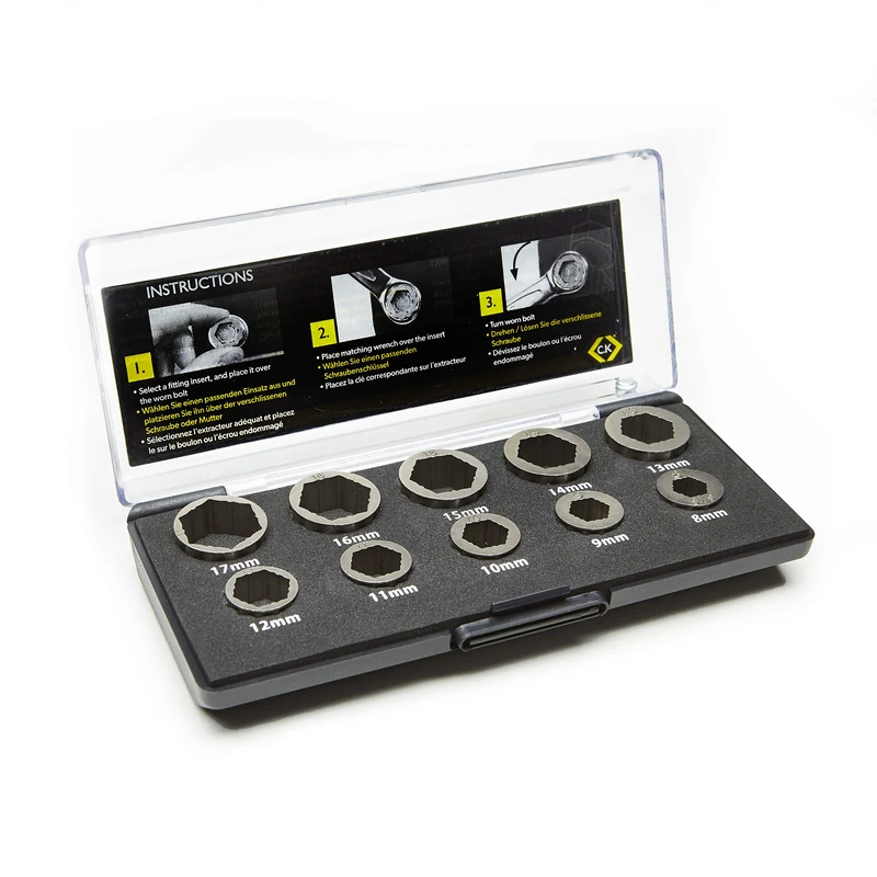 Rescue Nut & Bolt Extractor Set, Silber