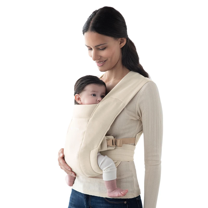 Ergobaby Embrace Cozy Newborn Baby Wrap Carrier (7-25 Pounds), Cream