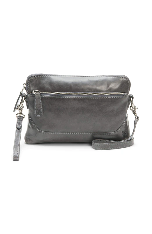 FRYE Women's Melissa Crossbody Wristlet, Carbon, One Size