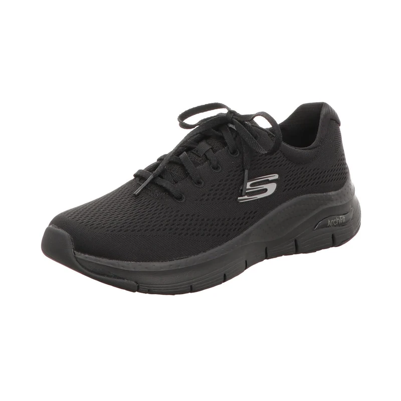 Skechers Women's Arch Fit Big Appeal Trainers, Black Mesh/Trim, 9 UK