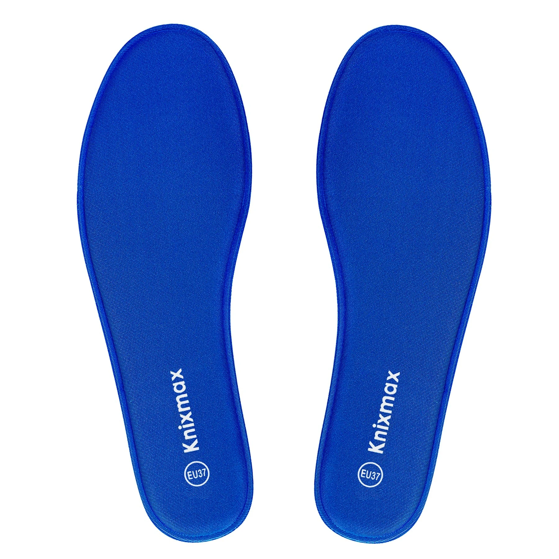 Knixmax Memory Foam Insoles with Soft Foam - Breathable Inner Soles Cushioned Shoe Inserts Replacement Innersoles for Running Shoes, Sneakers, Sports Shoes Navy 3UK - 36EU