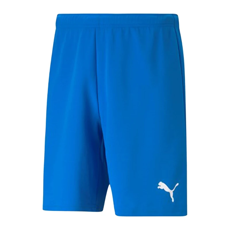 PUMA Men's Teamrise Shorts, Electric Blue Lemonade-puma White, L UK