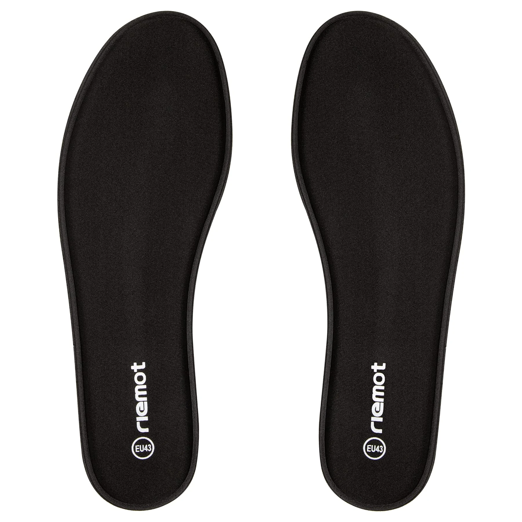 riemot Memory Foam Insoles for Men and Women,Replacement Shoe Inserts for Sports Shoes,Trainers,Sneakers,Work Boots and Walking Shoes,Comfort,Cushioning, Men Black UK 8